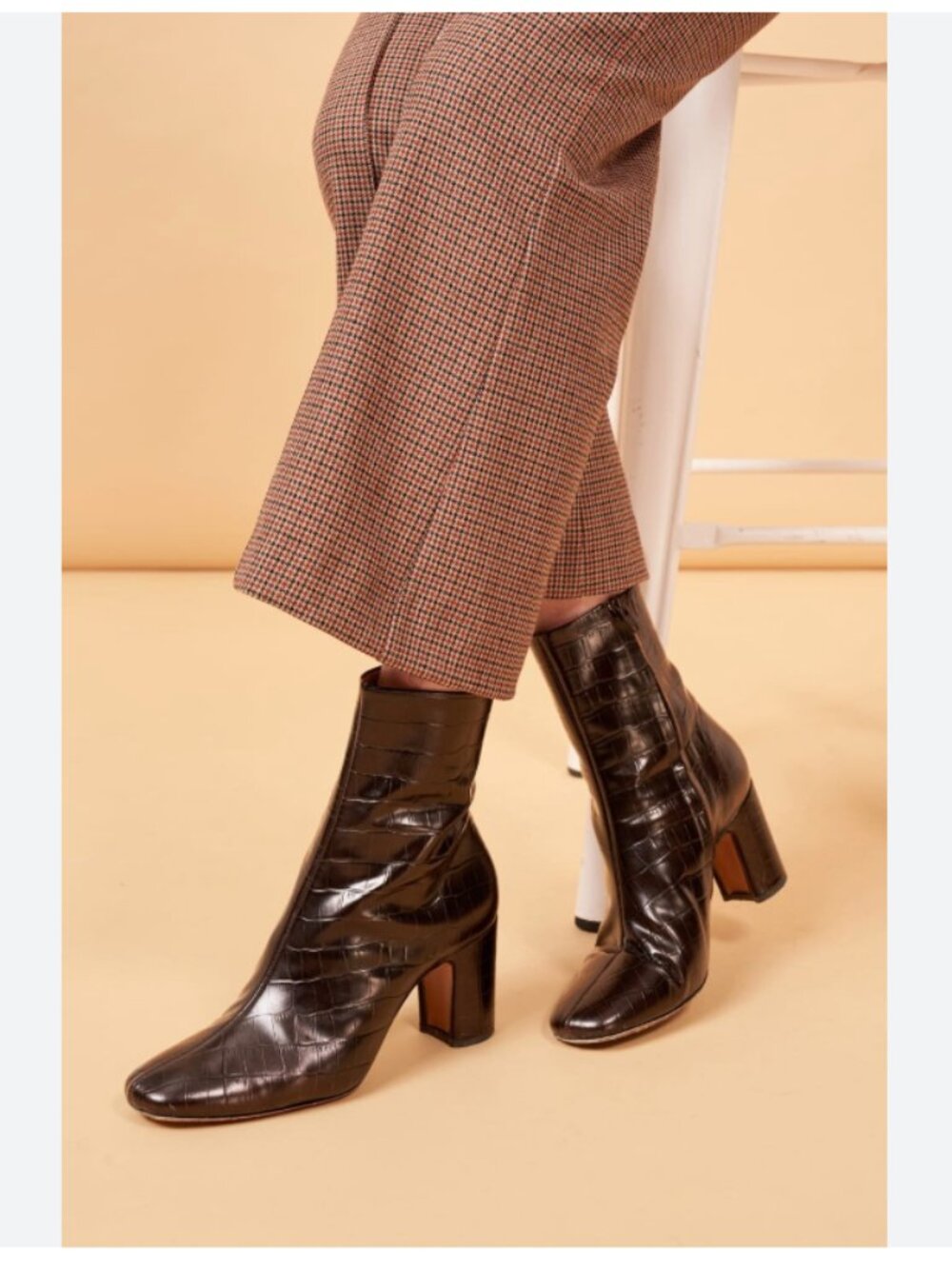 Rouje Celeste Ankle Boots - Chocolate Croc